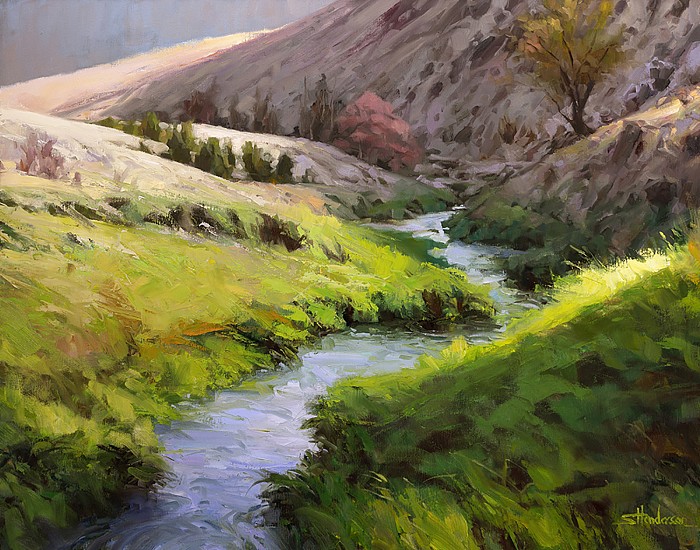 Steve Henderson, Peaceful Stream
2021, Oil on Gallery Wrap canvas