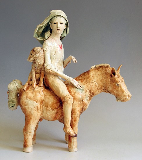 Cary Weigand, There's No Escape
2013, stoneware,glaze,acrylic,oil paint