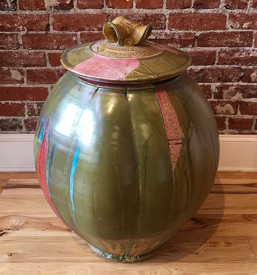 Josh DeWeese, Covered Jar
2015, woodfired salt soda glazed stoneware