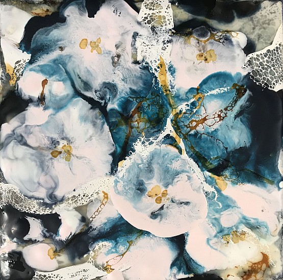 Mary Christen, Barely Pink Flowers
2019, encaustic