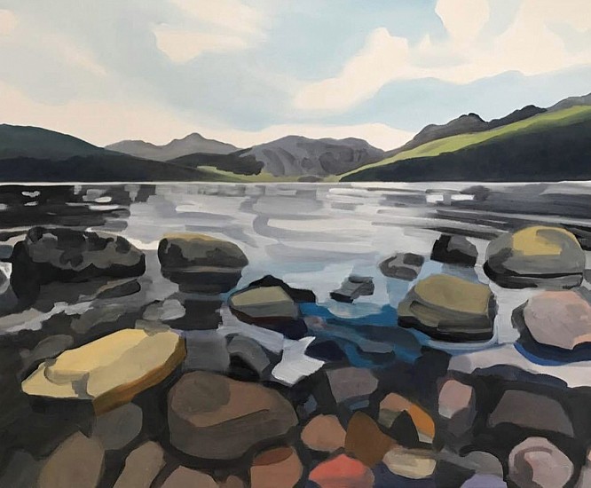 Sheila Miles, Rocks In The Water
2019, oil on canvas