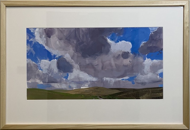 Aaron Johnson, Yummy Palouse Clouds
2020, gouache on watercolor board