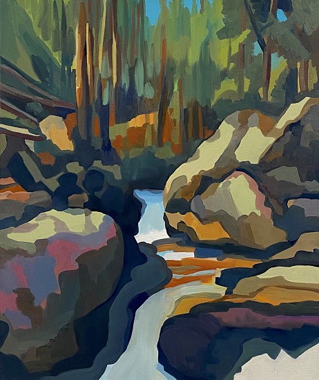 Sheila Miles, Waterfall and Rocks
2021, oil and wax on canvas