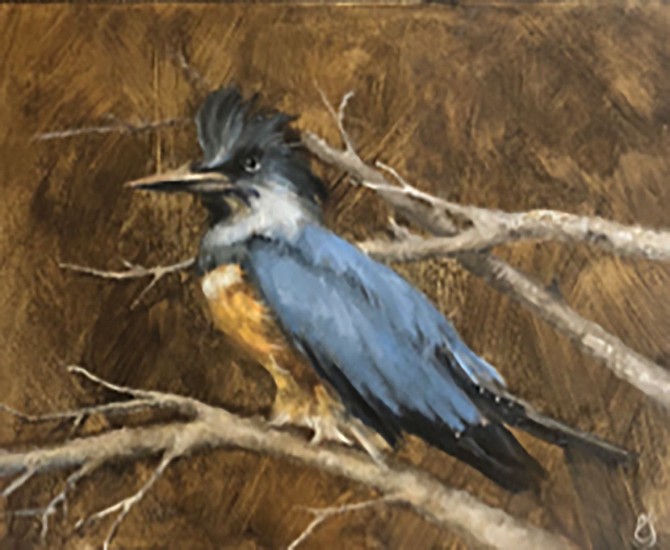 Erin Schulz, King Fisher
2021, oil on panel