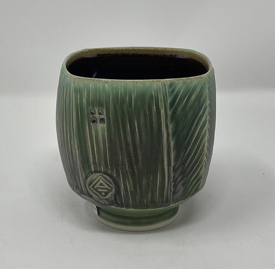 Nick DeVries, Square Green + White Mug
2021, porcelain