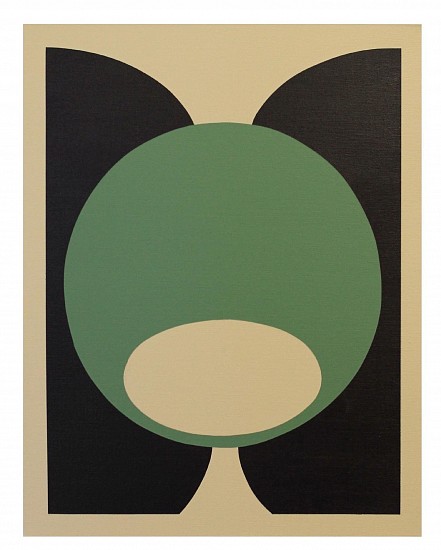 Jon Morse, 29.4  black and green
2021, acrylic on canvas