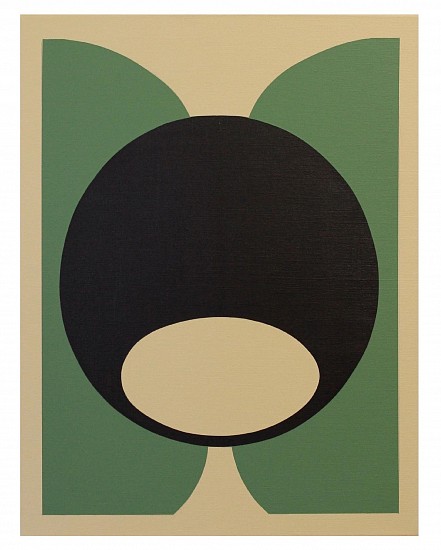 Jon Morse, 29.5 green and black
2021, acrylic on canvas