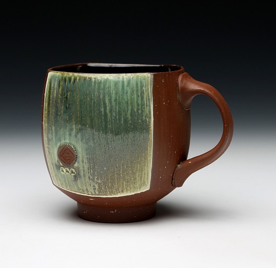 Nick DeVries, Square Green Mug
2019, clay