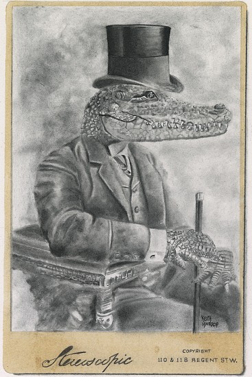 Keith Harrop, Anicurio #15 - Alligator
2020, graphite on paper