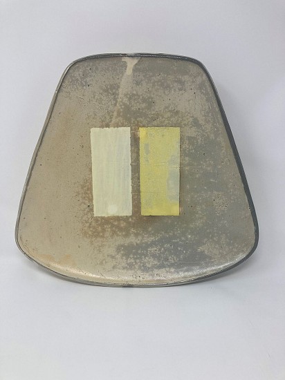 Tom Jaszczak, Home Plate with Yellow Rectangles
2021, earthenware