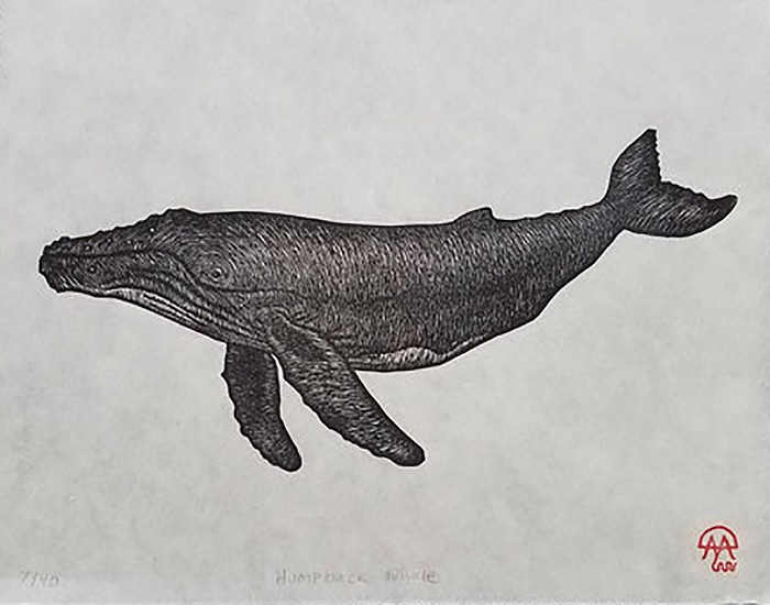 David Miles Lusk, Humpback Whale
2021, woodblock print