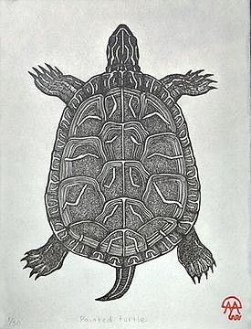 David Miles Lusk, Painted Turtle
2021, woodblock print