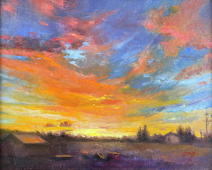 Wilson Ong, Sunset Fire
2004, oil on canvas