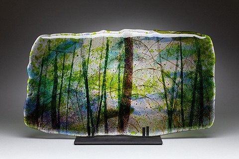 Angelita Surmon, Woodland Breeze
2016, kilnformed glass