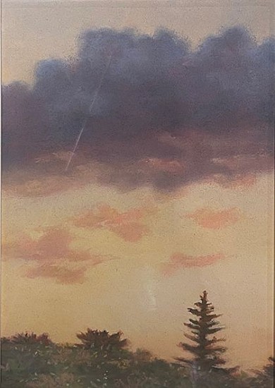 Bruce Park, Warm Evening Sun
2021, pastel on paper