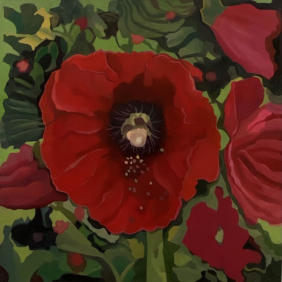 Sheila Miles, Red Beauties
oil