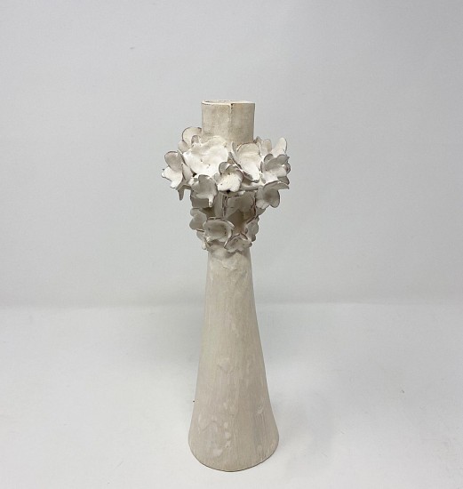 Maggie Jaszczak, Candlestick (Tall With Flowers)
2021, ceramic earthenware