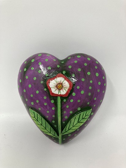 Marilyn Lysohir, Heart with Flower
2021, clay