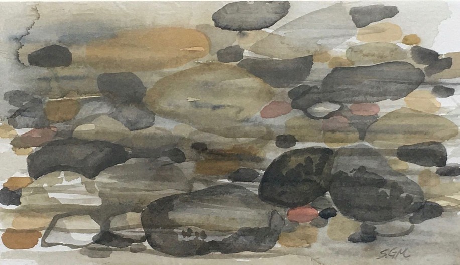 Sally Machlis, River Rocks
2021, watercolor