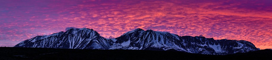 Stephen Poe, Panoramic Sunset Over the Eastern Sierra
2022, photography on canvas - framed