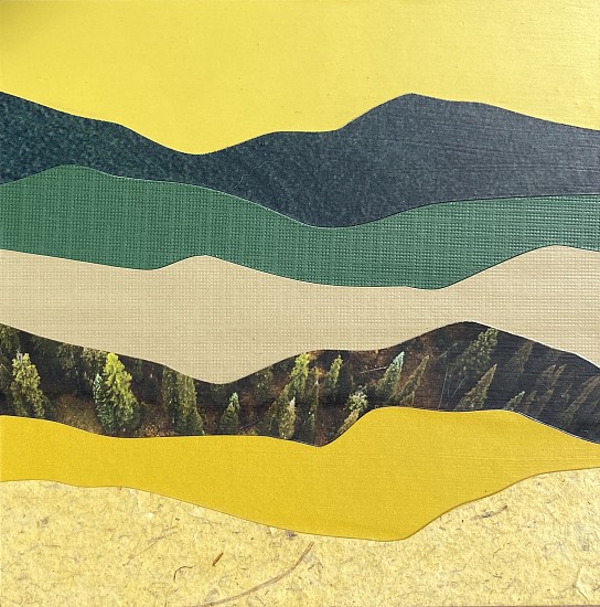 Lorelle Rau, Mountain Mini Series #217
2021, cut paper on panel