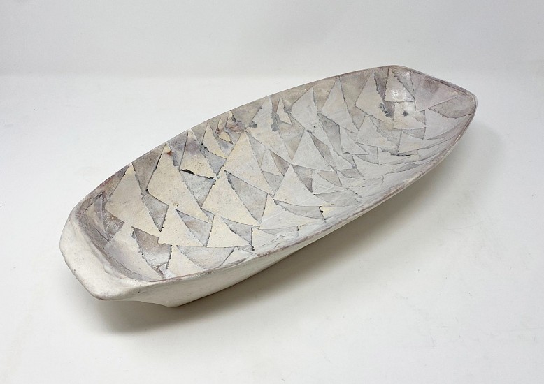Maggie Jaszczak, Low Tray with Triangles
2021, ceramic earthenware
