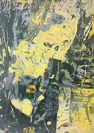 Gail Siegel, Black on Yellow
2023, acrylic on paper