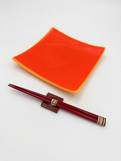 Louise Telford, Sushi Plate w/ Chopsticks
2022, glass