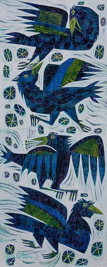 Shelle Lindholm, Rowdy Ravens
2023, acrylic on panel