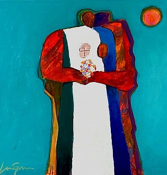 grel 0013 muse with flowers