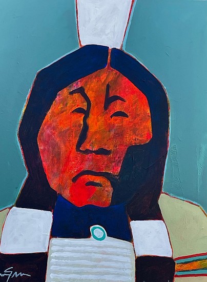 Lance Green, 1 feather #9
2023, acrylic/canvas