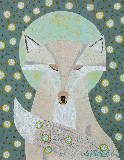 Shelle Lindholm, Spirit Fox
2023, acrylic on panel
