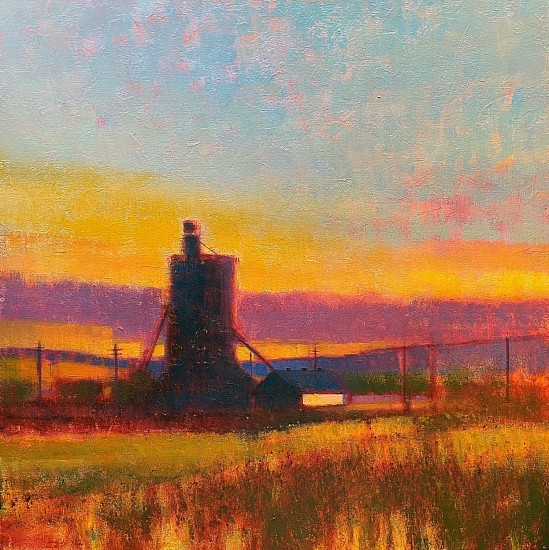 Kathy Gale, Silo Sunrise
2021, oil and acrylic on canvas