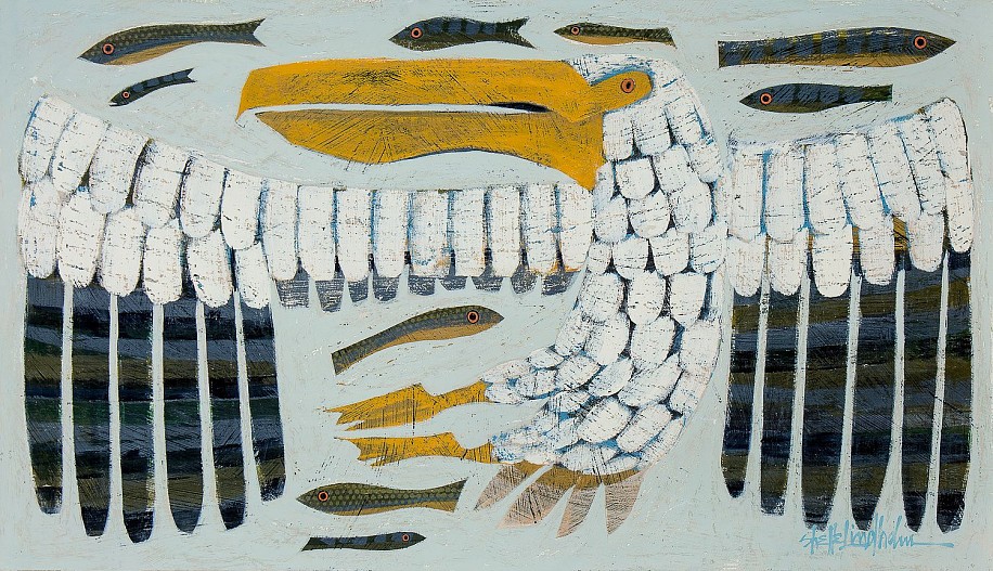 Shelle Lindholm, Fish Monger
2023, acrylic on panel