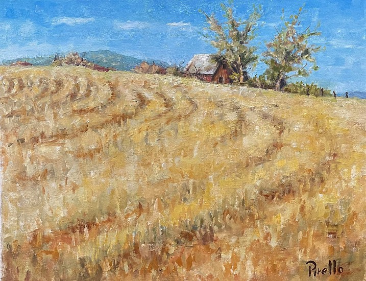 Dennis Pirello, Stuble Field/A Field After the Harvest off Elder Road Near Freeman, Wa.
2019, oil