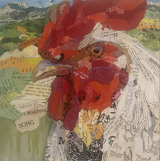 Jacquie Masterson, Rudy The Rooster
2023, mixed media