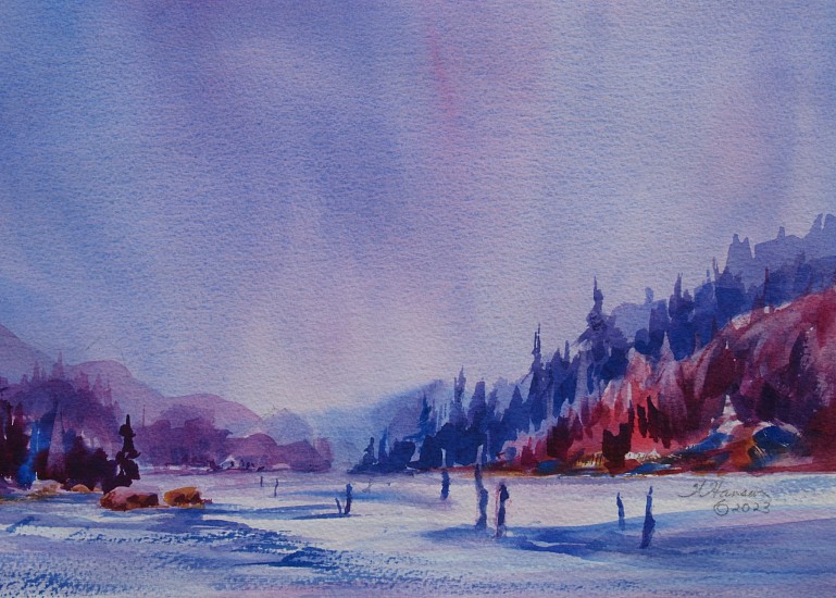 Wes Hanson, Aurora Winter
2023, watercolor