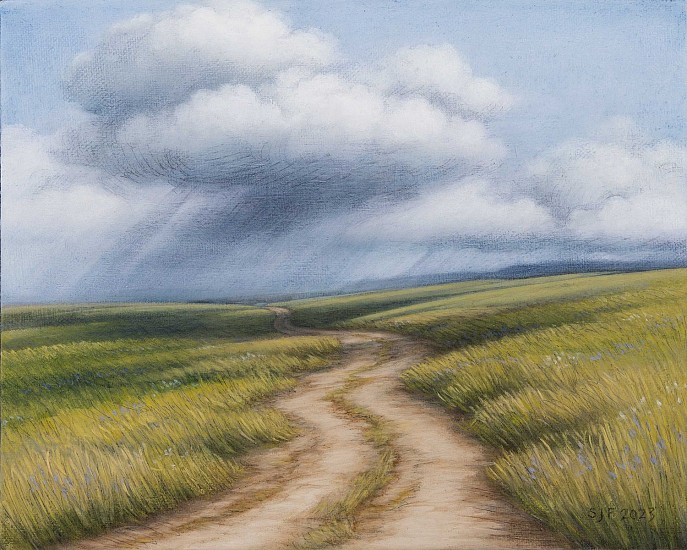 Stephanie Frostad, Cloud Shadows
2023, oil/canvas panel