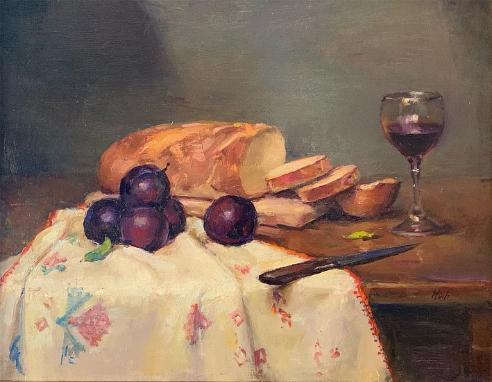 Del Gish, Bread and Wine
oil on canvas
