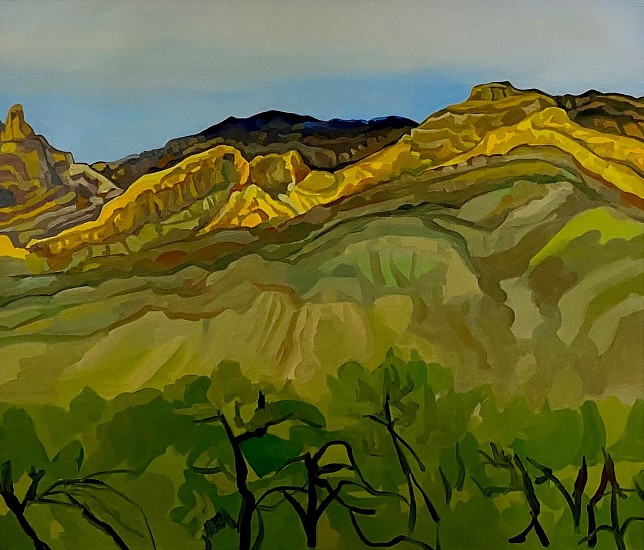 Sheila Miles, Sunlit Mountains and Dancing Trees
2023, oil