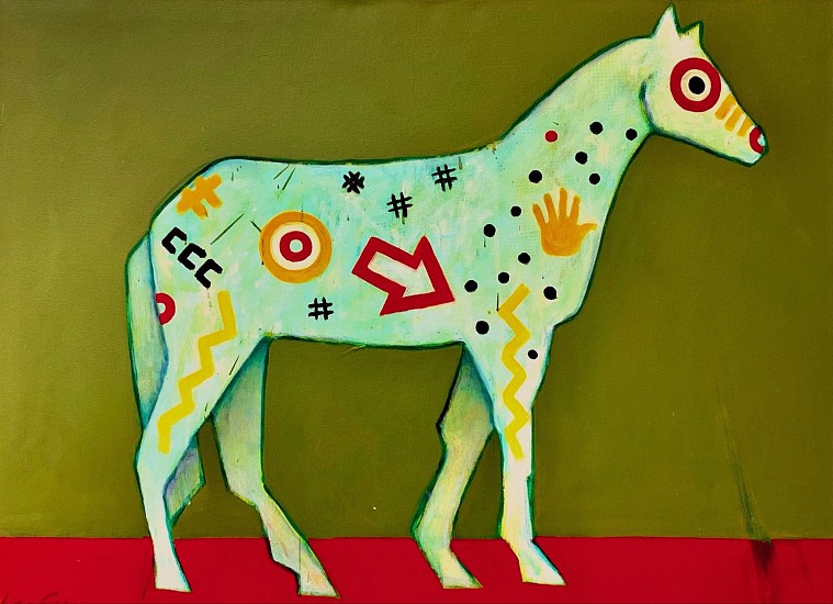 Lance Green, WAR HORSE
2020, acrylic on canvas