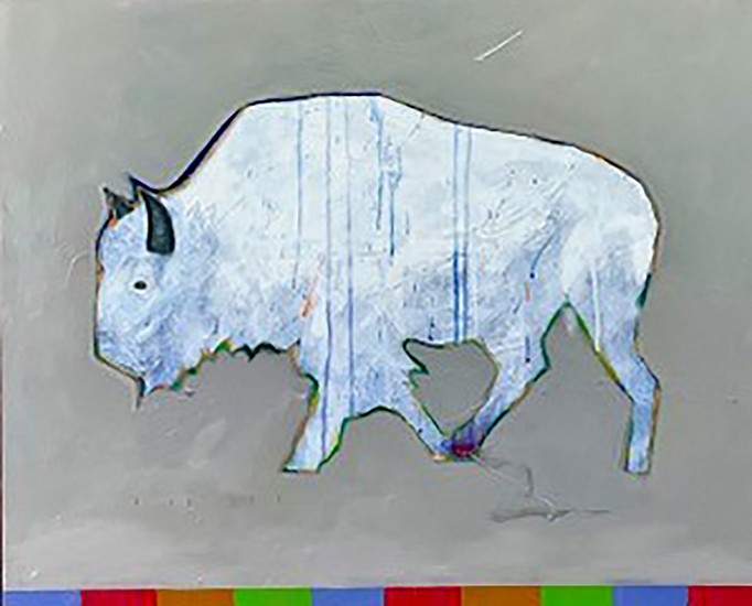 Lance Green, White Buffalo
2023, acrylic/canvas