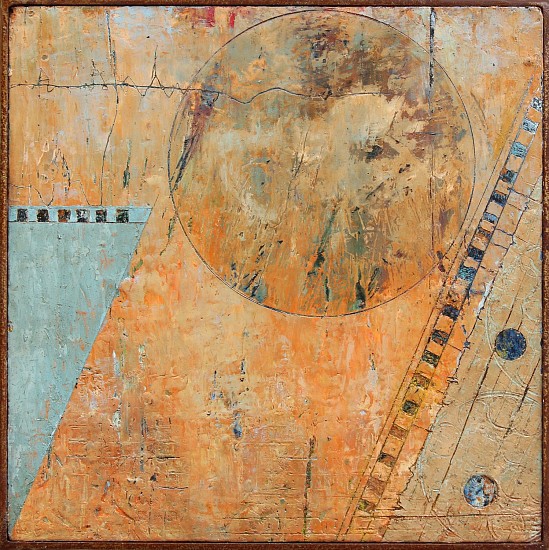 Michael Horswill, Harbor Moon
2019, Wax and collage on wood with steel frame