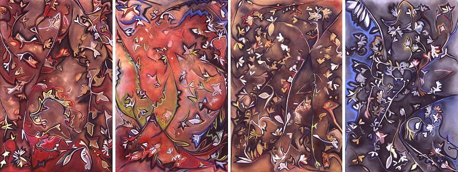 Allie Kurtz Vogt, Four Seasons
2006, pastel, charcoal, paint on paper