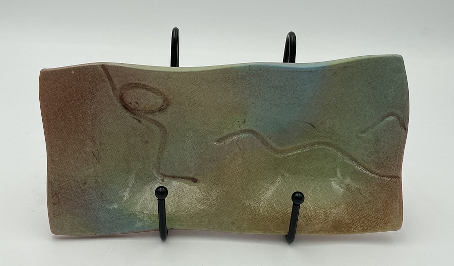 David Hutchens, Blue/Green 2 Pocket Dish
2001, ceramic