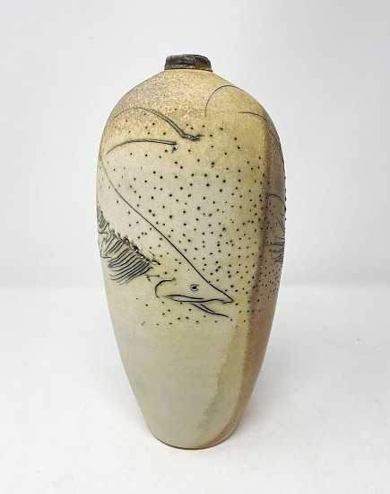 Frank Boyden, Spawning Fish Bottle
2015, woodfired porcelain