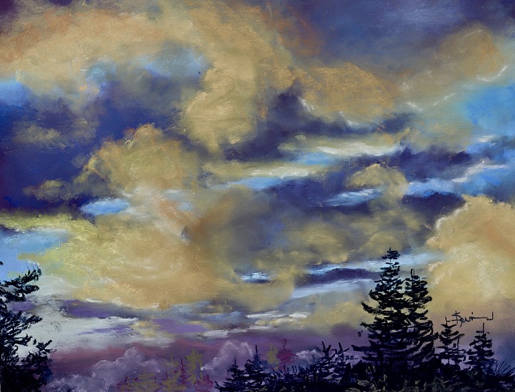 Kevin Jester, Golden Clouds
2024, pastel
