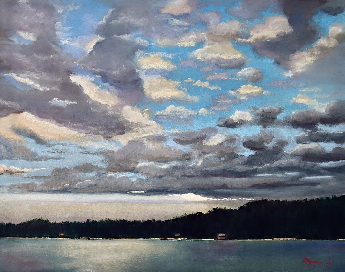 Kevin Jester, Cloudy Day Lummi Is
2024, pastel