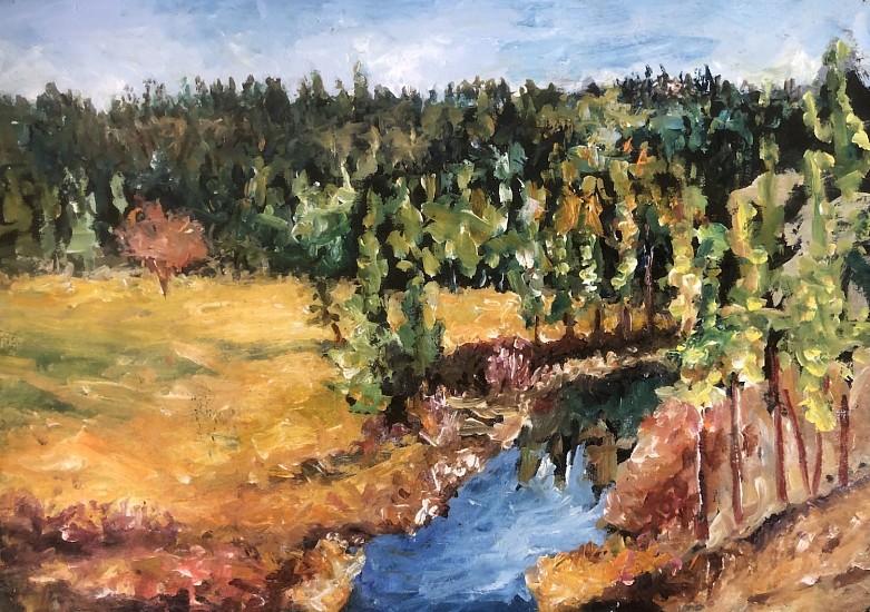 LR Montgomery, Latah Creek Reflections
2024, oil on panel