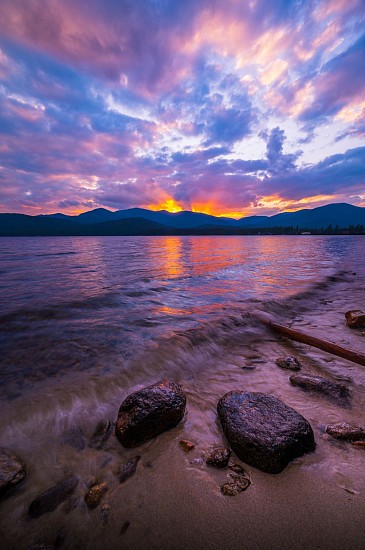 Stephen Poe, Sunset Fades Beyond Priest Lake
2022, photo acrylic print